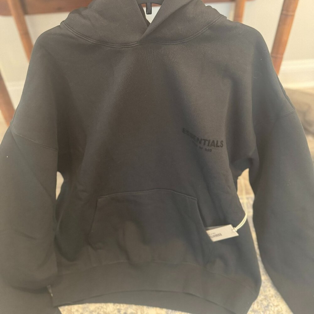Fear of God Essentials, Mens Black Hoddie